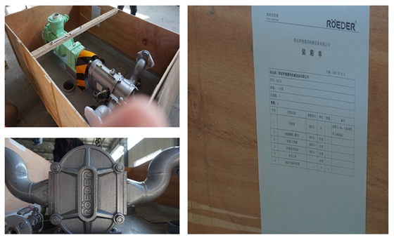 中石油華北石化定購(gòu)的羅德轉(zhuǎn)子泵發(fā)貨